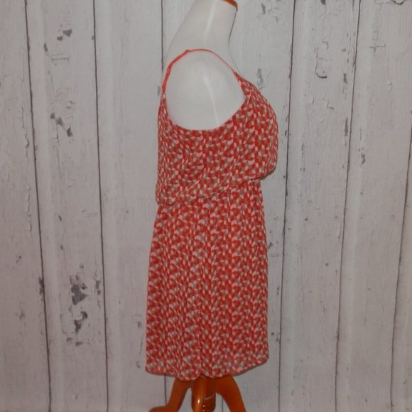 Bird Cage Women's Medium Blouson Adjustable Strap Sheer Overlay Fully Lined 3569 - Picture 4 of 12